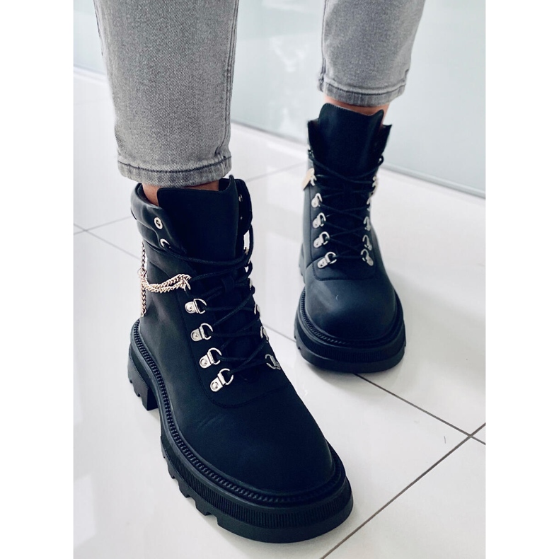 PA1 Cizme Hudson Black Trapper negru 2