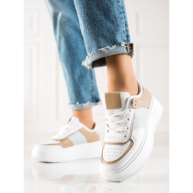 TRENDI Adidași la modă pe o platformă largă multicolor 2