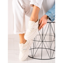 TRENDI Adidași sport pe platformă bej 2