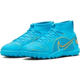 Pantofi de fotbal Nike Mercurial Superfly 8 Academy Tf Jr DJ2864 484 albastru albastru 3