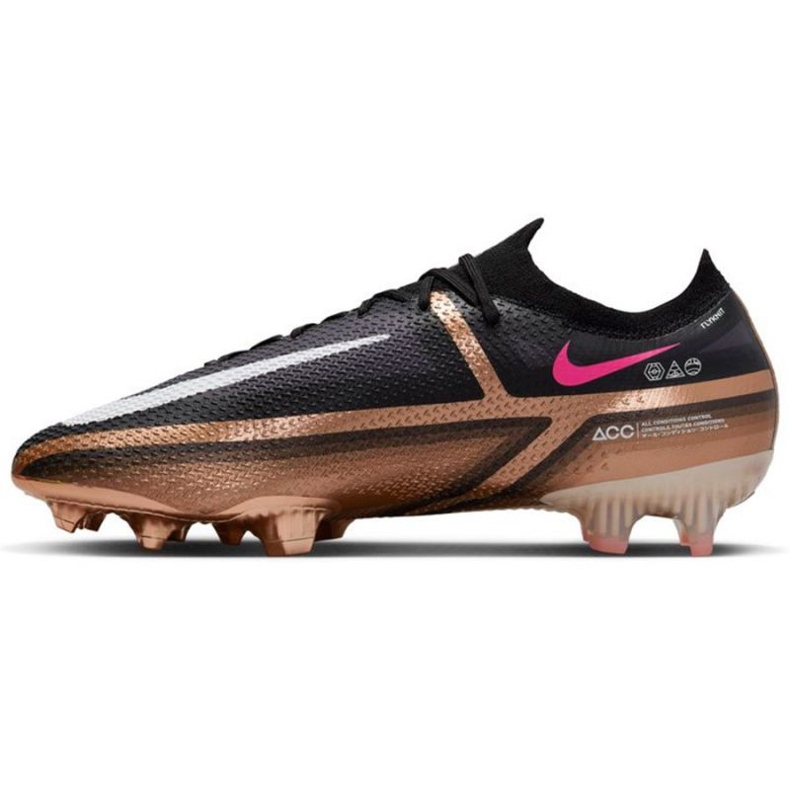 Pantofi de fotbal Nike Phantom GT2 Elite Qatar Fg M DR5954 810 maro, negru bej și maro 1
