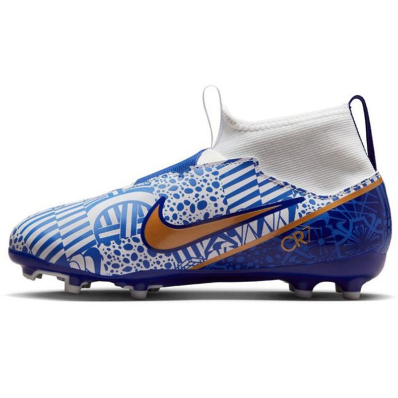 Pantofi de fotbal Nike Zoom Mercurial Superfly 9 Academy CR7 FG/MG Jr DQ5324 182 albastru albastru 1