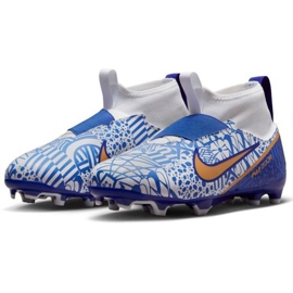 Pantofi de fotbal Nike Zoom Mercurial Superfly 9 Academy CR7 FG/MG Jr DQ5324 182 albastru albastru 3