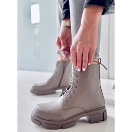 BM Cizme cu șireturi Coley Olive verde 1 BM Cizme cu șireturi Coley Olive verde 1