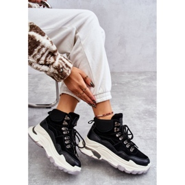 Pantofi sport înalți pentru femei GOE KK2N4098 Negri negru 2