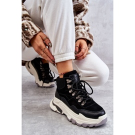 Pantofi sport înalți pentru femei GOE KK2N4098 Negri negru 1