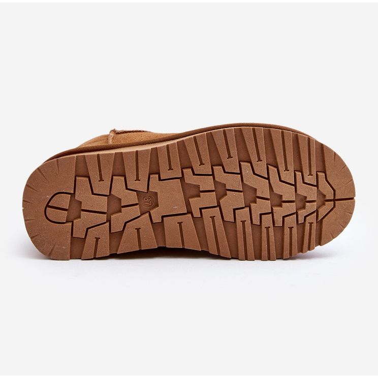 Cizme de zapada joase din piele intoarsa la moda Camel Nucca maro 2 Cizme de zapada joase din piele intoarsa la moda Camel Nucca maro 2