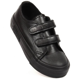 Adidasi copii din piele ecologica cu Velcro negru Big Star KK374092 2