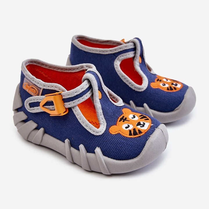 BEFADO S.A. Pantofi Papuci Befado Tiger 110P462 Navy albastru marin 1