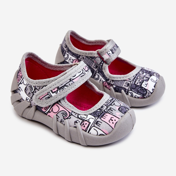 BEFADO S.A. Papuci Balerina Befado Kotki 109P261 Gri 2