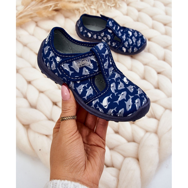 BEFADO S.A. Papuci Copii Befado Sharks 010X032 Bleumarin albastru marin 1