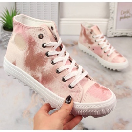 Adidași de damă Big Star bej la gleznă LL274048 1