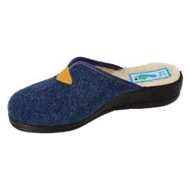 BEFADO WOMES PLIPPERS PU 937D636 LOASE ISSULATĂ NAVY BLUE albastru 2