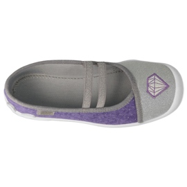 Pantofi copii Befado 116Y314 violet argint gri 2