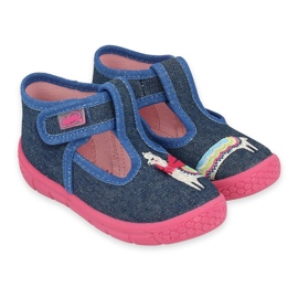 Pantofi copii Befado 531P117 albastru marin multicolor 3