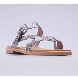 Crocs Tulum Toe Post Sandal W 206108-15W bej maro 1