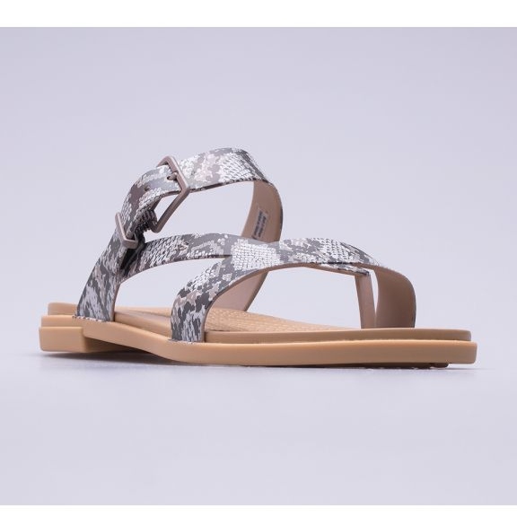 Crocs Tulum Toe Post Sandal W 206108-15W bej maro 1