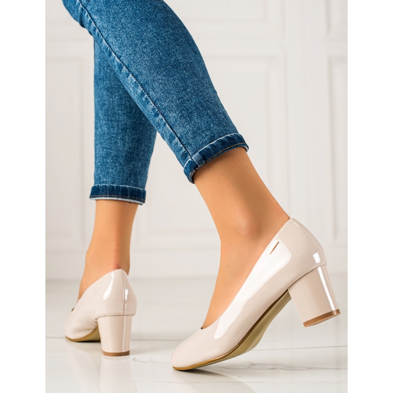 Goodin Pompe elegante lacuite bej 1