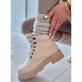 Inna Cizme Trapper izolate Basco Beige bej 2