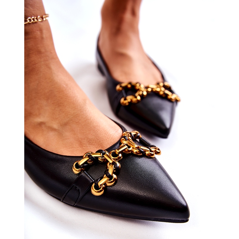 WS1 Balerini De Damă În Spitz Cu Ornament Carlos Negru 2