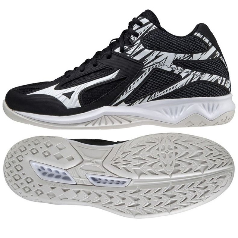 Pantofi de volei Mizuno Thunder Blade 3 Mid M V1GA217502 negru negru 1