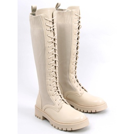 PA1 Ghete de muncitori cu partea superioara elastica Barton Beige bej 3