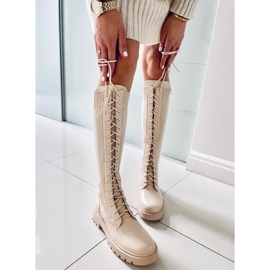 PA1 Ghete de muncitori cu partea superioara elastica Barton Beige bej 5