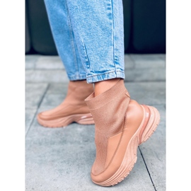 PA1 șosete Goko Camel șosete bej 1