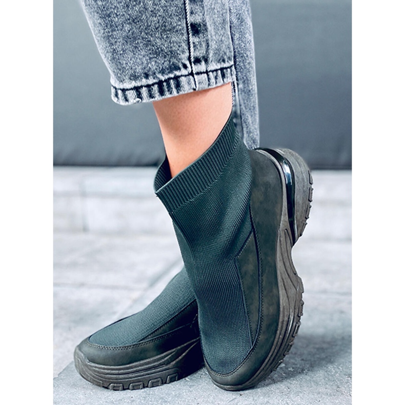 PA1 Pantofi sport cu șosete Goko Green verde 1