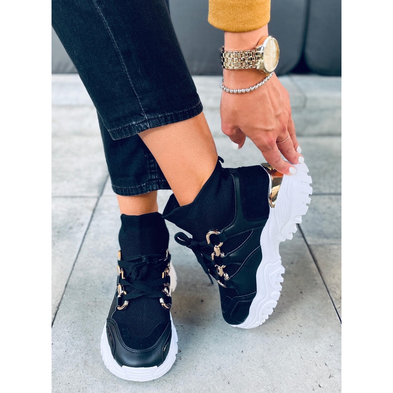 PA1 Pantofi sport înalți Tergo Black negru 1