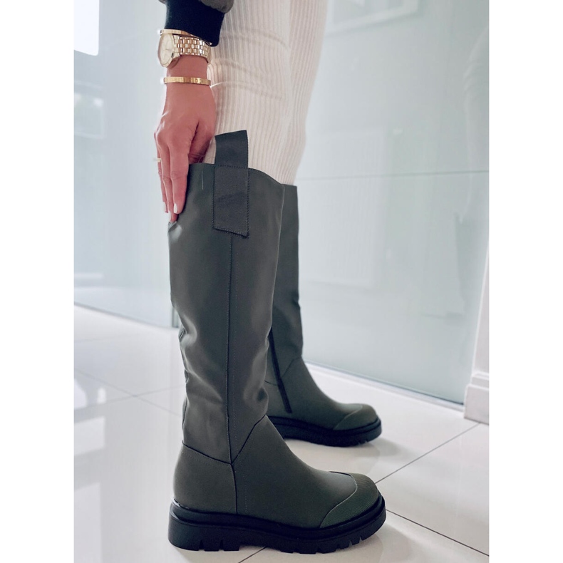 PA1 Cizme de călărie Gibbs Army Green pentru femei verde 1 PA1 Cizme de călărie Gibbs Army Green pentru femei verde 1