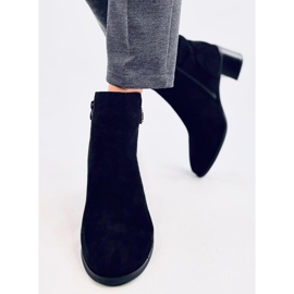 Cizme cu toc înalt din Cyndi Black Suede negru 1