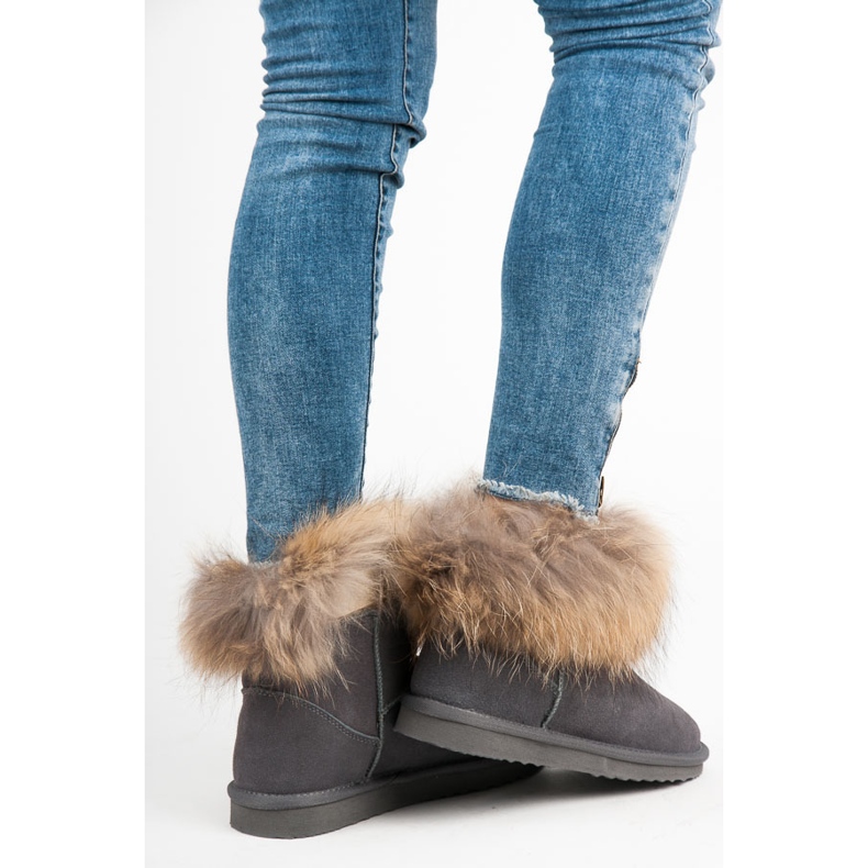 Coco Perla Mukluki din piele gri 2 Coco Perla Mukluki din piele gri 2