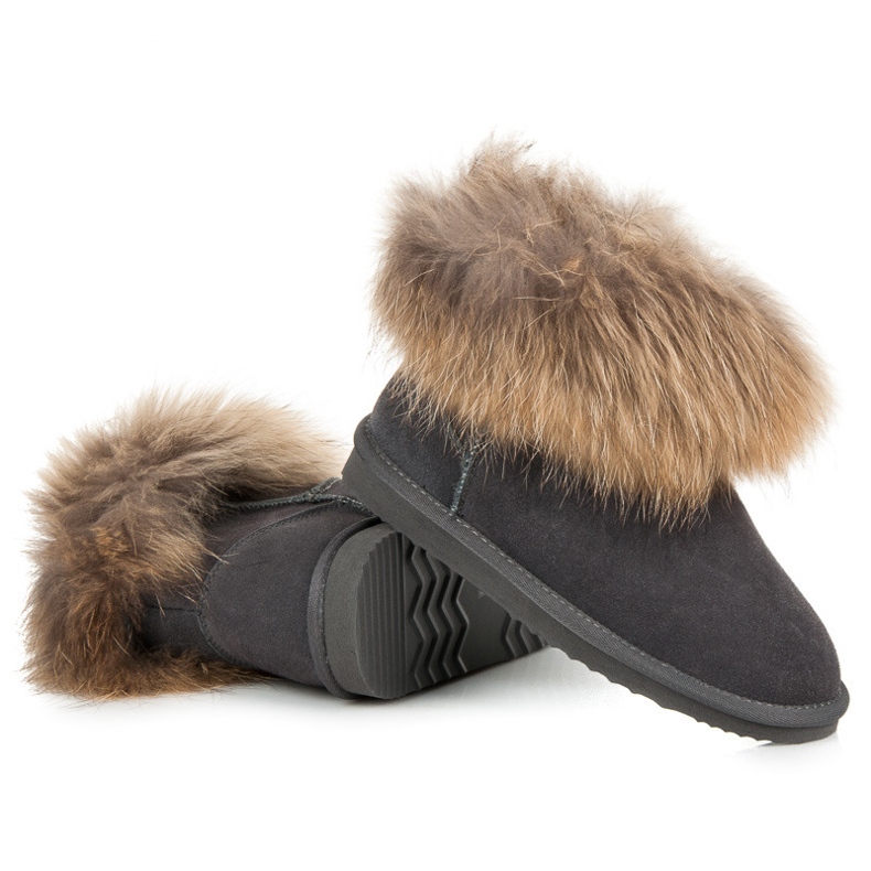 Coco Perla Mukluki din piele gri 1 Coco Perla Mukluki din piele gri 1