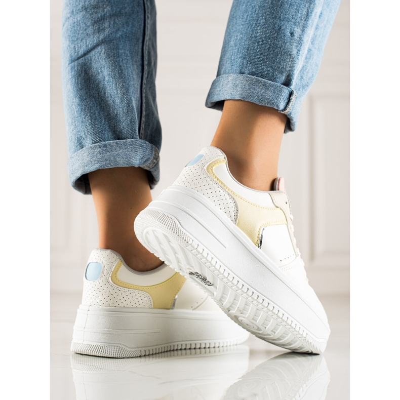 TRENDI Adidasi colorați la modă alb multicolor 1