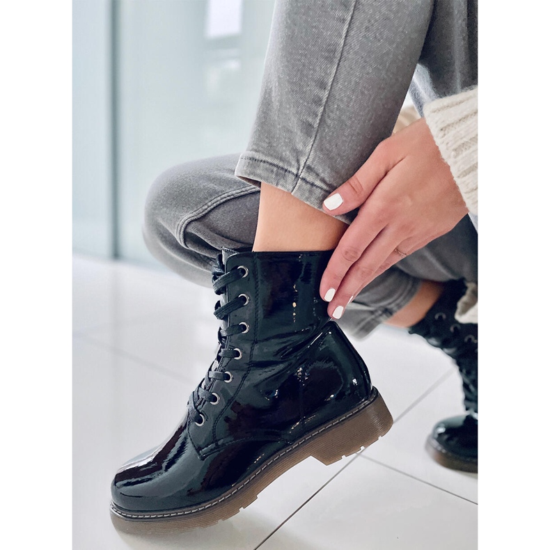 PA1 Cizme Martensiaki lacuite Mike Black Patent Pu negru 1 PA1 Cizme Martensiaki lacuite Mike Black Patent Pu negru 1