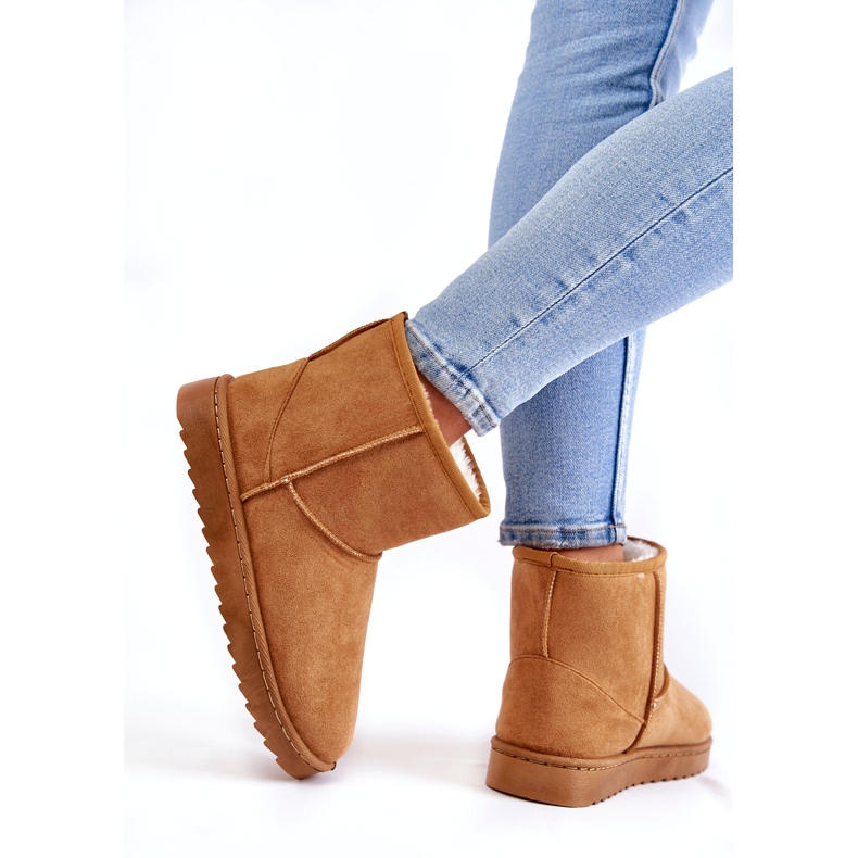 FR1 Cizme de zăpadă calde de damă maro deschis Virgina 2