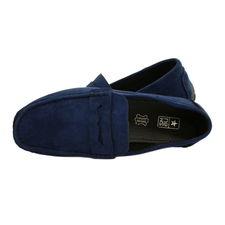 NEWS Pantofi bărbați mocasini bleumarin 21MN26-4020 albastru marin 4