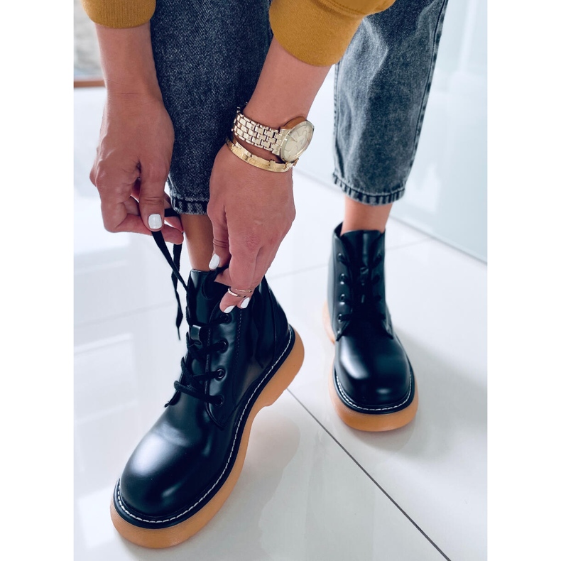 BM Cizme Gaia BLACK + Y martensiaki negru 2