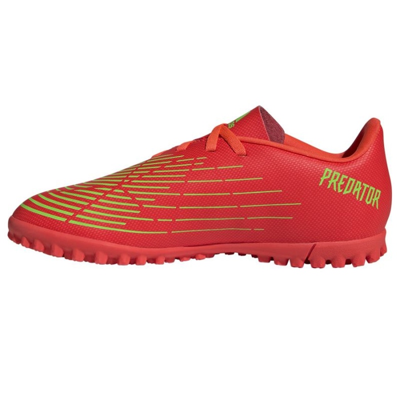 Pantofi de fotbal Adidas Predator Edge.4 Tf Jr GV8495 roșu portocale si rosii 1