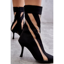 PS2 Cizme de damă la modă cu toc înalt Negru Deyna 2 PS2 Cizme de damă la modă cu toc înalt Negru Deyna 2