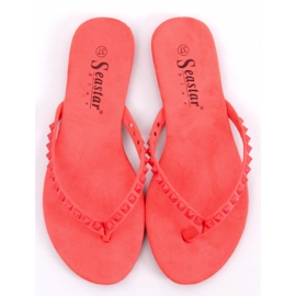 Flip-flops cu știfturi piramidale roșii DD26 roșu 2
