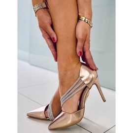 Tocuri asimetrice Lucille Champagne roz 2