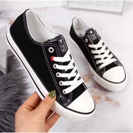 News Pantofi sport negri din material textil NOUTĂȚI negru 2