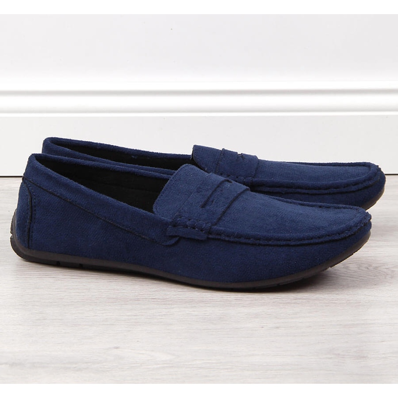 News NOUTĂȚI mocasini cu slip-on pentru bărbați bleumarin albastru 1
