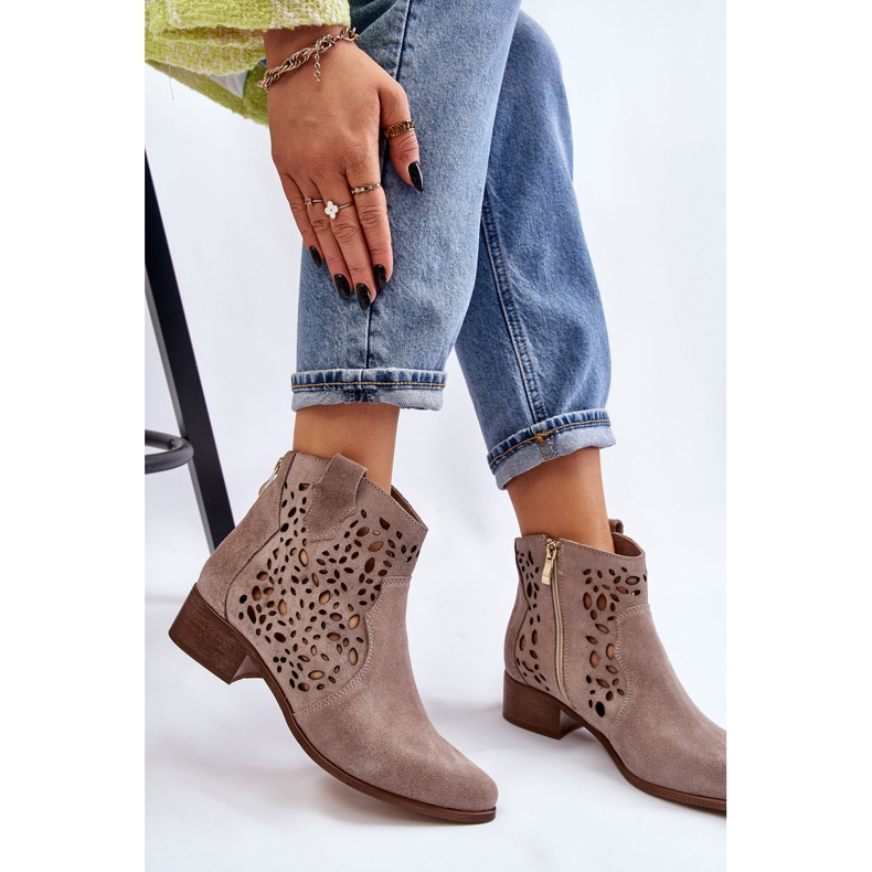 Lewski Shoes Cizme ajurate dama Pantofi Leski 2909 Maro deschis bej 1 Lewski Shoes Cizme ajurate dama Pantofi Leski 2909 Maro deschis bej 1