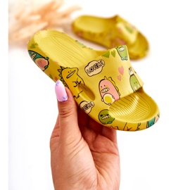 WJ1 Papuci ușoare pentru copii Dinozauri Galben Astro 1 WJ1 Papuci ușoare pentru copii Dinozauri Galben Astro 1