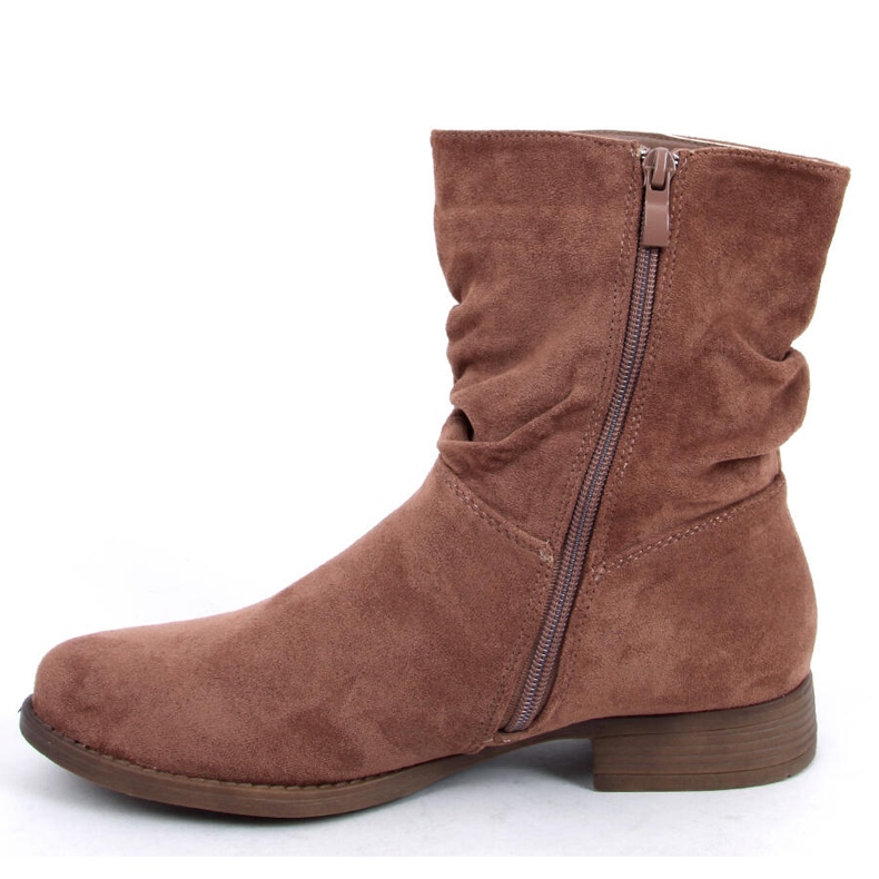 BM Cizme plate Wever Khaki din piele intoarsa maro kaki 1