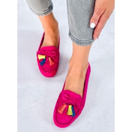 BM Mocasini cu franjuri Tamla Fuchsia roz 2 BM Mocasini cu franjuri Tamla Fuchsia roz 2