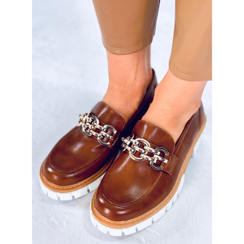 BM Mocasini cu platforma de la Catz Camel maro 1 BM Mocasini cu platforma de la Catz Camel maro 1